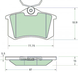 Placute de Frana pentru Etrieri VW