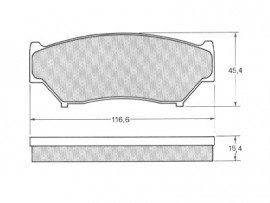 Placute de Frana pentru Discuri Ventilate